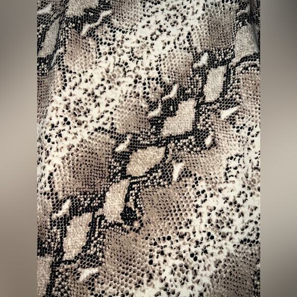 NEW RACHEL ZOE PYTHON PRINT FLOWY A LINE MIDI SKIRT SZ M - Picture 5 of 10